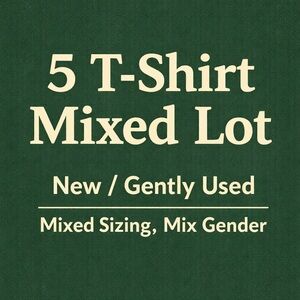 T-Shirt Mixed Lot 5 Men’s Women’s Assorted Bundle Casual Basics Reseller Summer